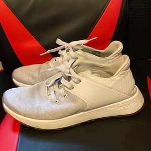 Grey and white barely worn Reebok’s